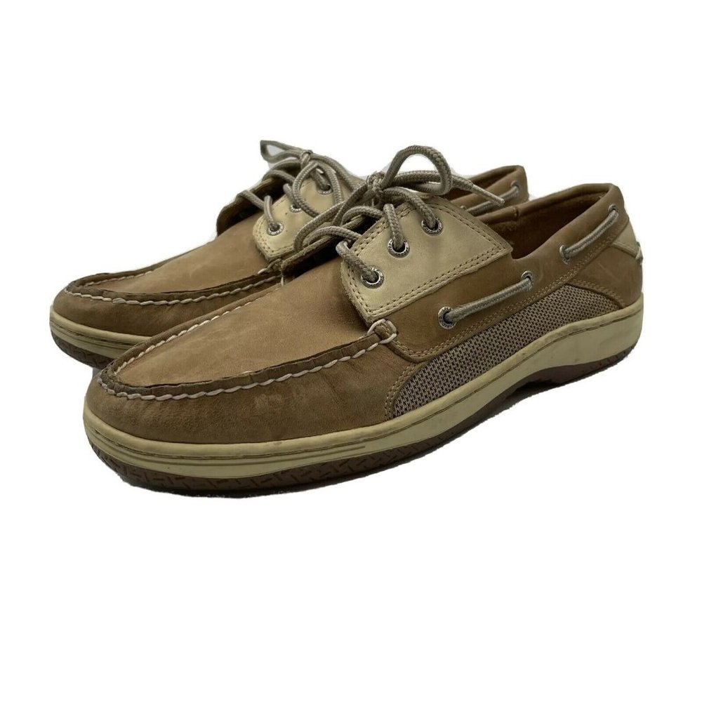 Sperry Top-Sider Men's Brown Leather 3-Eye Boat Shoes 12 M 0799023
